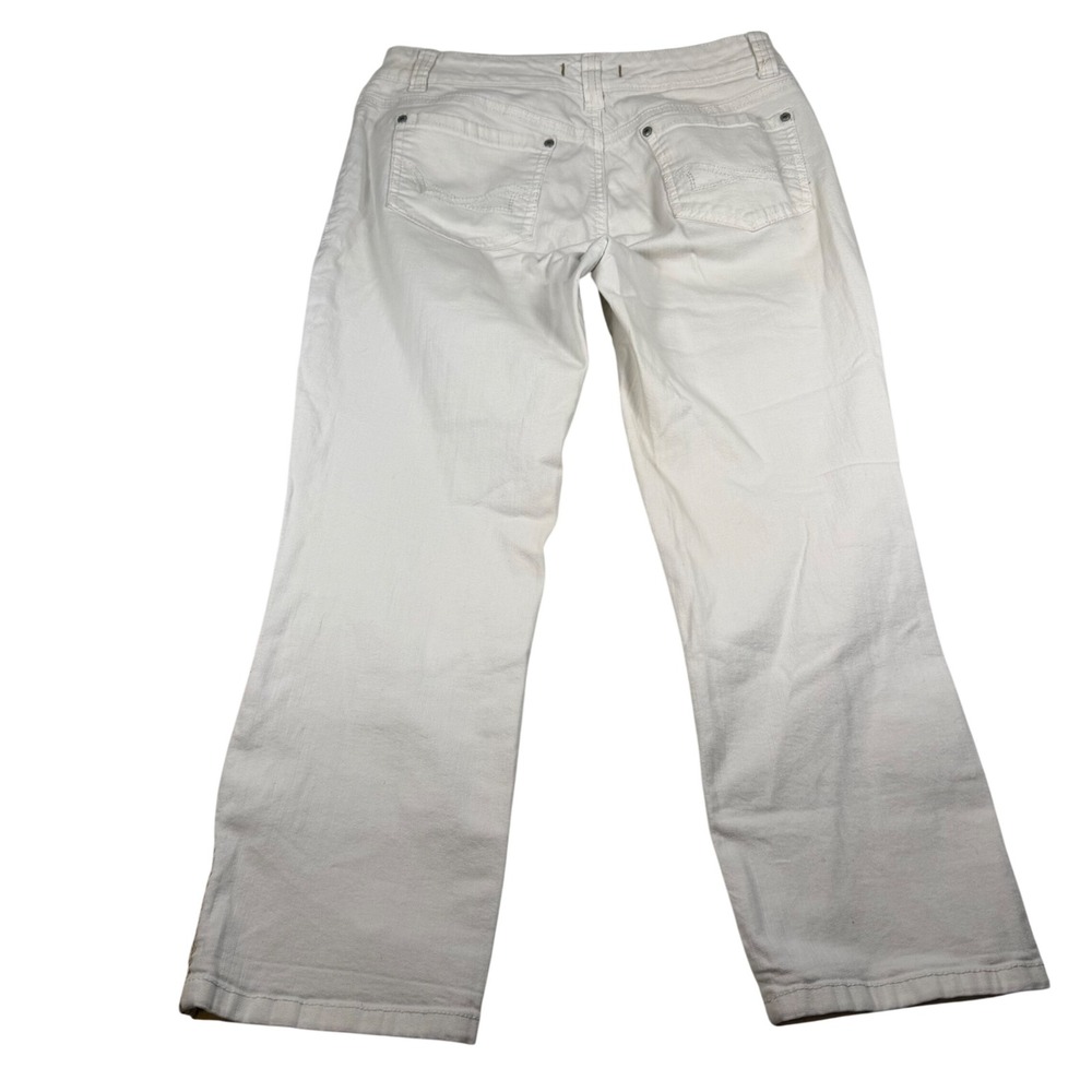 Nine West Vintage America Collection White Boho Straight Leg Jeans Size 8/29 - Picture 2 of 9